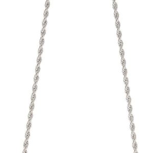 Wearable Art 30 In. Silver Rope Chain Necklace