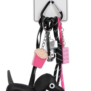 Camera, Doggie, with Heart Carabiner Bag Charm