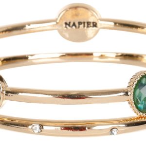 Napier 2 Pk Seamless Gold-Tone Bangle Set