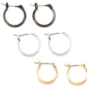 Bay Studio Click Top Trio Hoop Earrings
