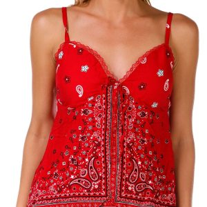 Madden Girl Juniors Bandana Print Tank Top