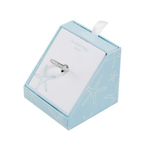 Ocean Treasures Single Band Crystal-Embellished Ring