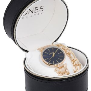 Jones New York Womens 3-Piece Boxed Watch Set
