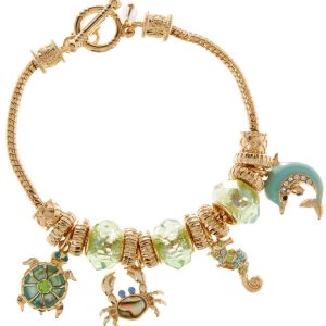 Napier Sea Life Charm Toggle Bracelet