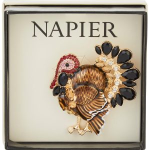 Napier Turkey Time Brooch Pin