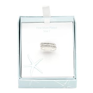 Ocean Treasures Gold-Tone Multi Band Stone Ring