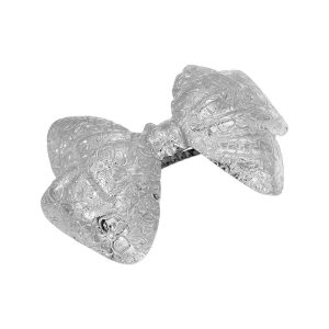 1928 Jewelry Small Patterned Bow Hair Barrette