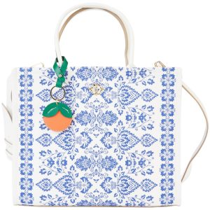 Nanette Lepore Elle Blue Floral Satchel