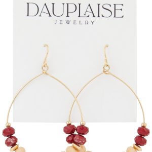 FSU Seminoles Beaded Hoop Earrings by Dauplaise Jewelry
