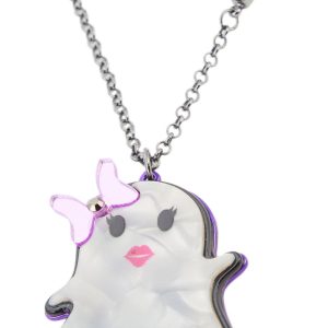 Betsey Johnson Ghost Halloween Pendant Necklace