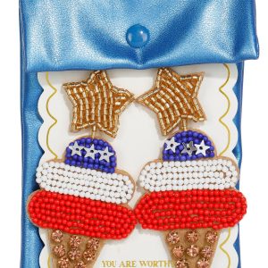 Simply Southern Patriotic Ice Cream Dangle Earrings