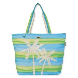 Sun N' Sand Summer Watercolor Beach Tote