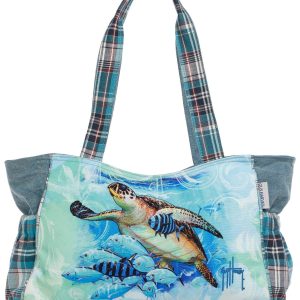 Guy Harvey Turtle Shoulder Bag Beach Tote