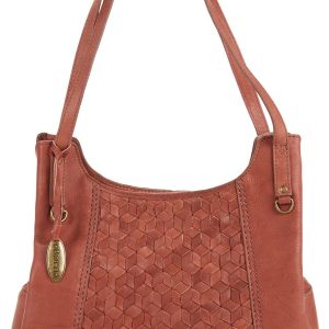 Born Genuine Leather Milport Woven Tote Bag