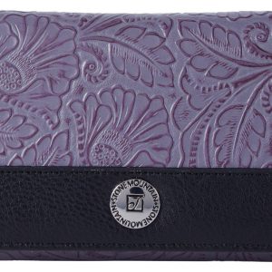 Stone Mountain Bonded Leather Tooled Trifold Wallet