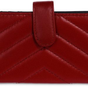 Mundi Quilted Leather Debbie Card Case Wallet