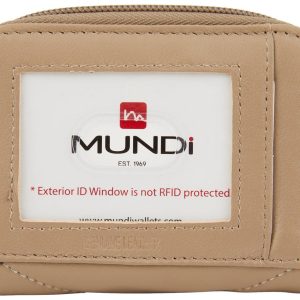 Mundi Quilted Card & Coin Case Zip Wallet