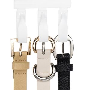 Steve Madden Womens 3 In 1 Buckle Pant Belts