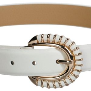 Anne Klein Womens Braided Buckle Belt