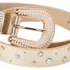 Vince Camuto Womens Embellished Belt
