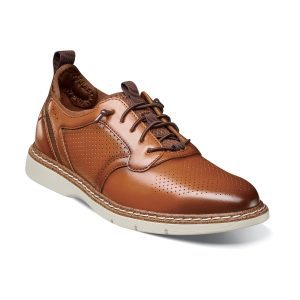 Stacy Adams Boys Sync Plain Toe Elastic Lace Up