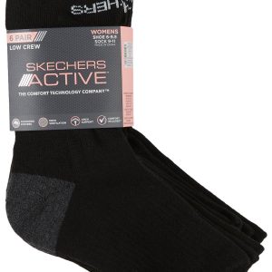 Skechers Womens 6 Pk. Low Crew Cut Socks