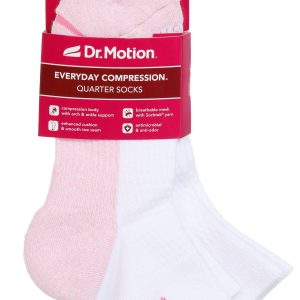 Dr Motion Womens Compression Quareter Socks