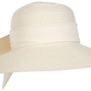 Nine West Womens Flip Up Floppy Straw Sun Hat