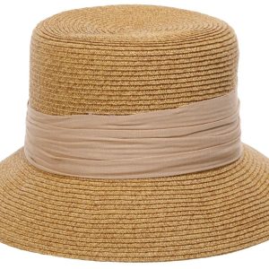 Trina Turk Womens Natural Bucket Hat