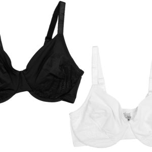 Gloria Vanderbilt 2 pk Full Figure Micro Lace Bras