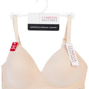 Ellen Tracy Seamless Curves Jacquard Wire Free Bra