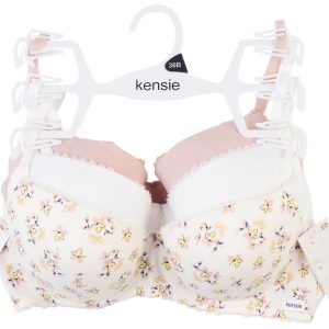 Kensie 3 pk Padded Underwire Bras