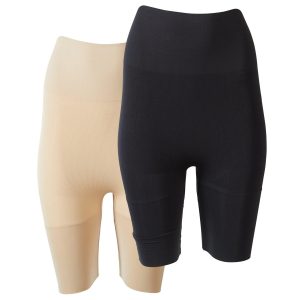 MeMoi 2 Pack Solid High-Waisted Thigh Shaper