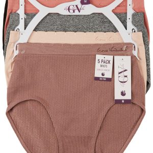 Gloria Vanderbilt Womens 5 Pk Seamless Brief Panties