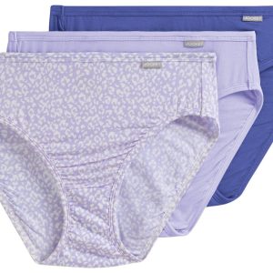 Jockey 3 Pk Elance French Cut Print/Solid Panties