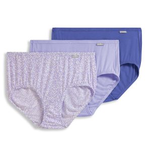 Jockey 3 Pk Elance Print/Solid Mix Brief Panties