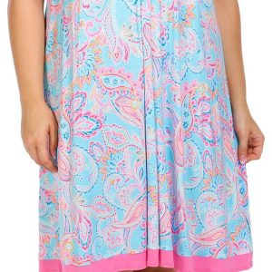 Ellen Tracy Womens Short Sleeve Chemise