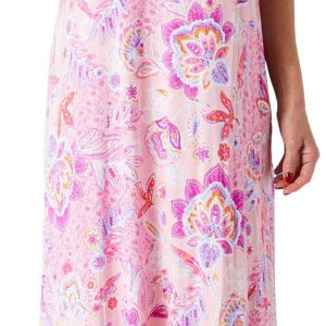 Ellen Tracy Womens Sleeveless Short Sleep Gown