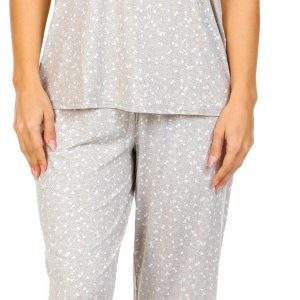 Ellen Tracy Womens 2 Pc Sleepwear Capris Set