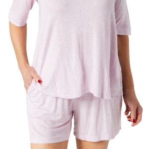 Jones New York Womens 2 Pc Print Sleep Shorts Set