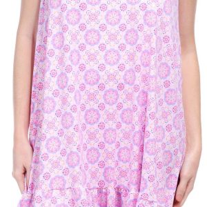 Ellen Tracy Womens Print Sleeveless Chemise Nightgown