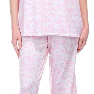 Laura Ashley Womens 2 pc Floral Capri Sleepwear Set