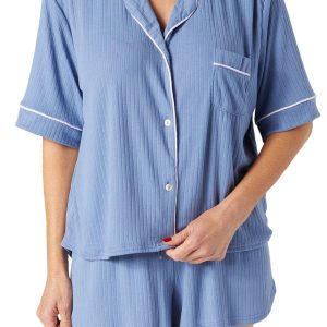 Bliss Womens 2 Pc Pajama Shorts Set