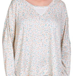 Honeydew Womens Long Sleeve Starlight Floral Pajama Top