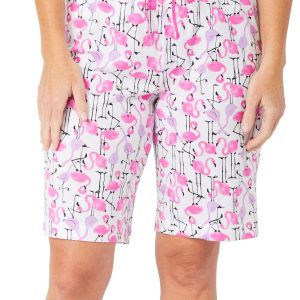 Hue Womens Flamingo Strut Pajama Shorts