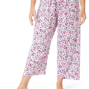 Hue Womens Floral Etching Pajama Capris