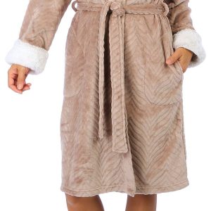 Coral Bay Womens Soft Plush Bath Robe