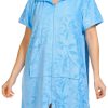 Jasmine Rose Womens 36 in Terry Collar Zip Robe