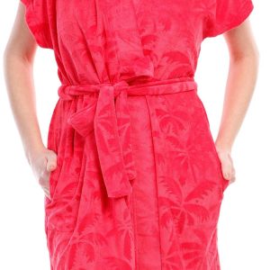 Jasmine Rose Womens 36 in Kimono Pique Terry Wrap Robe