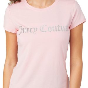 Juicy Couture Juniors Crew Neck Glitter T-Shirt